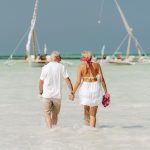 Elderly Couple On The Dhow, Zanzibar Beach